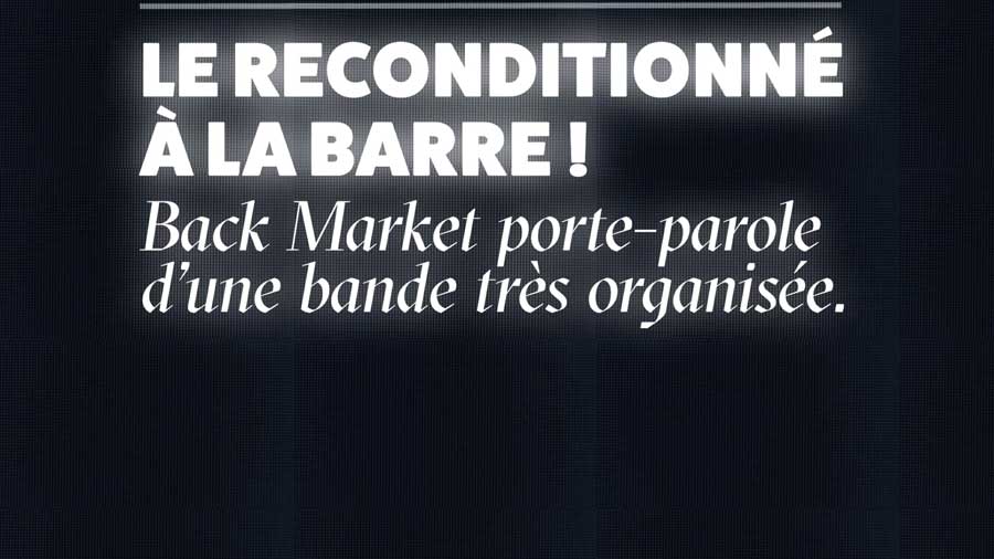 Back Market projet motion design tribunal pour les générations futures