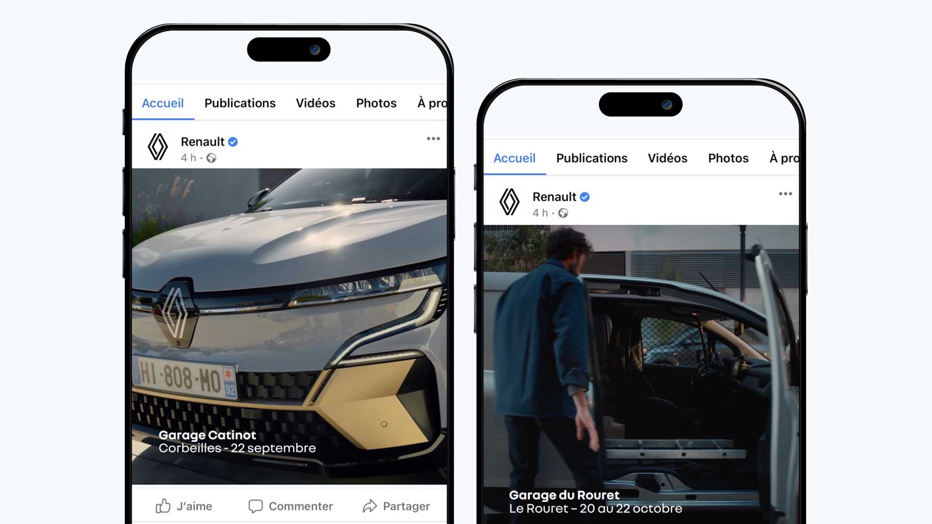 Renault Etech projet motion design campagne social media
